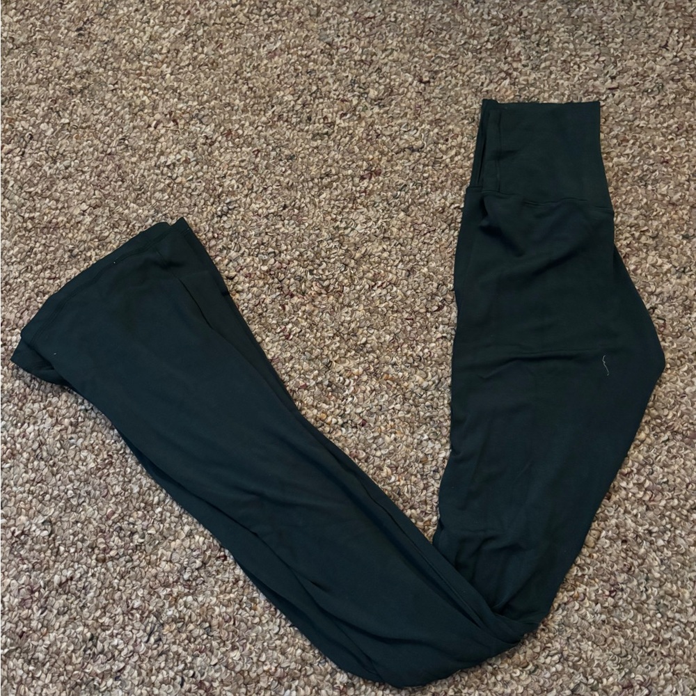 Aerie OFFLINE Dark Green Flare Leggings